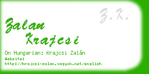 zalan krajcsi business card